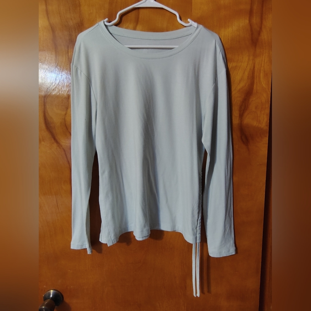 Apana Women's Long Sleeve Top - Soft Blue ,size M